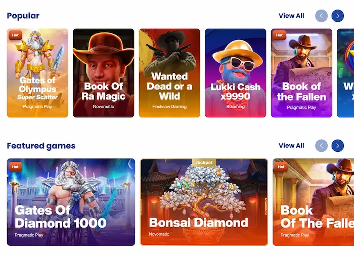 Lukki Casino Home games
